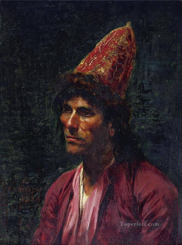 男の肖像 フレデリック・アーサー・ブリッジマン油絵
